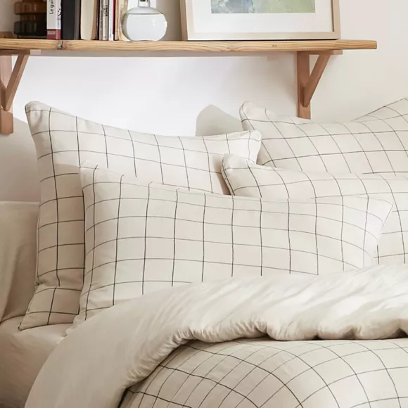 GAIA MATCH - Linge de lit gaze de coton beige Pampa