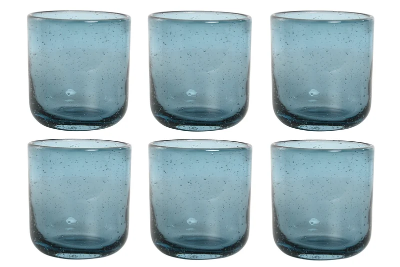 VERRE - Finition Bullé bleu - 320ml