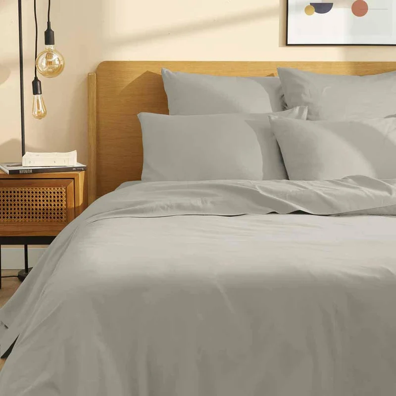 Housse de couette satin pur coton bio Signature