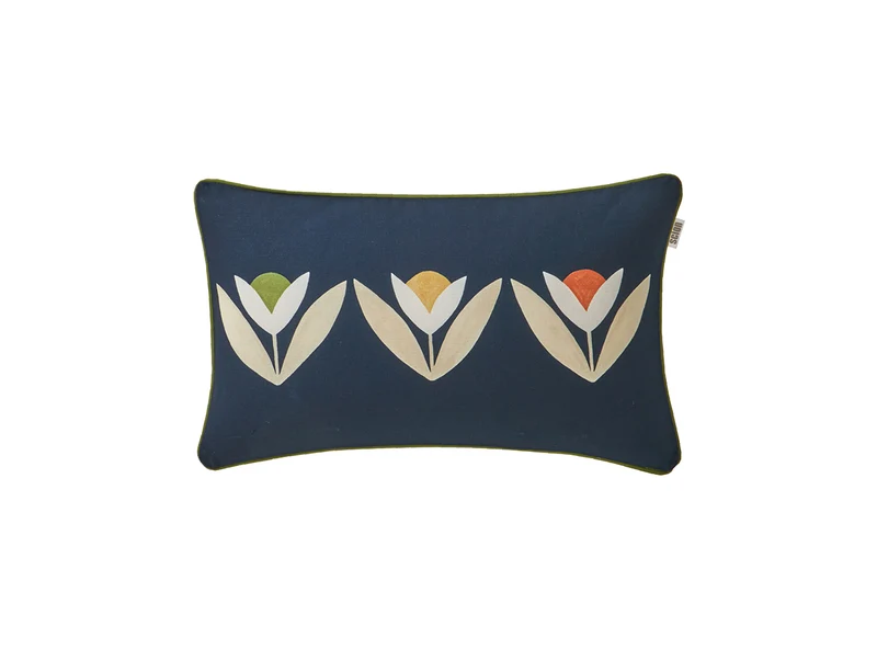 Coussin Coton - TULIPES Nuit