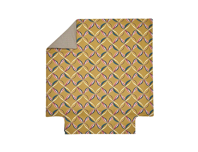 Housse de couette Percale - CINETIQUE Ocre