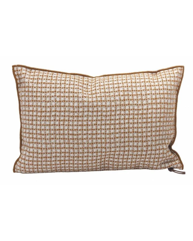Coussin Vice Versa In and Outdoor Jacquard Bistrot, Ambre