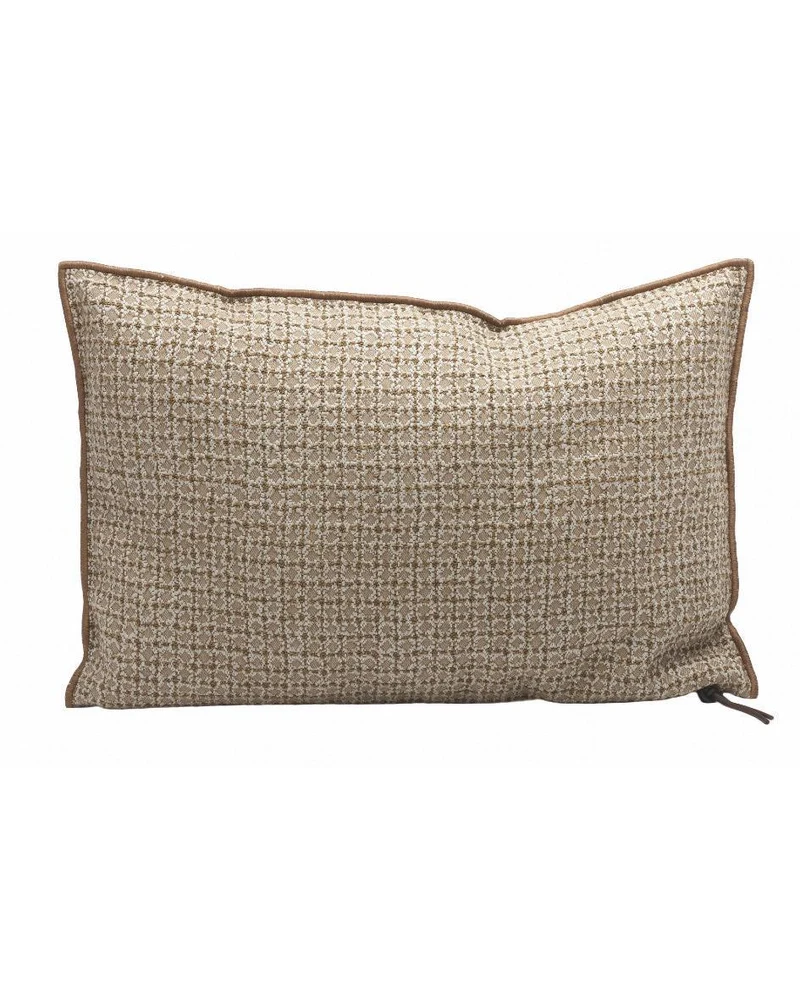Coussin Vice Versa In and Outdoor Jacquard Bistrot, Cappuccino