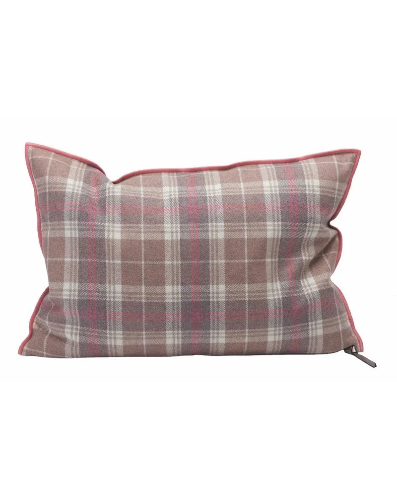 Coussin Vice Versa en Toile Drap de Laine Highlander, Primrose