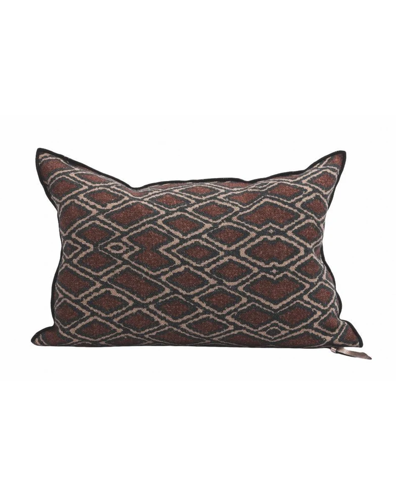 Coussin Vice Versa en toile Lin Wabi-Sabi, Samarkand Argile