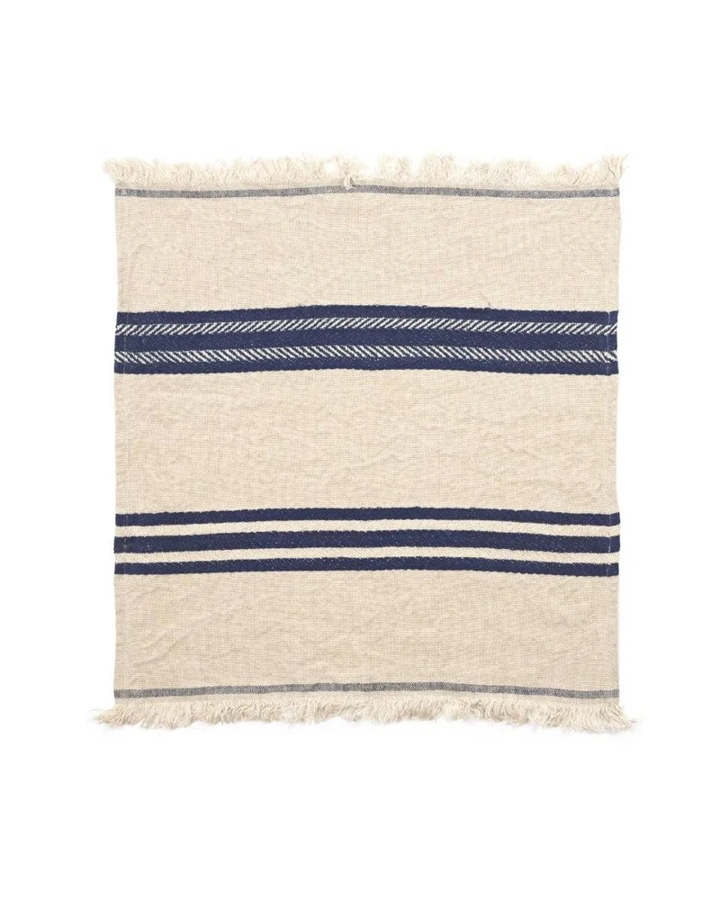 The Indigo stripe Serviette 43x43cm Indigo