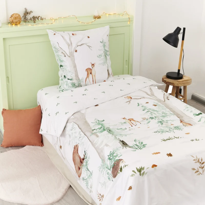 Housse de couette Faon - Percale de coton