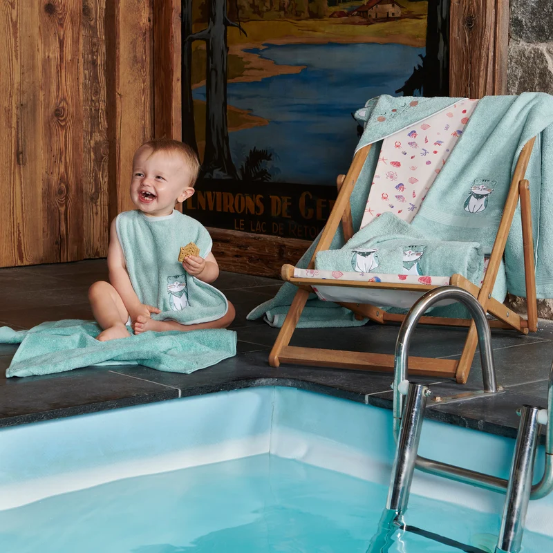 Linge de bain Les Petits Félins - Coton 450g/m²