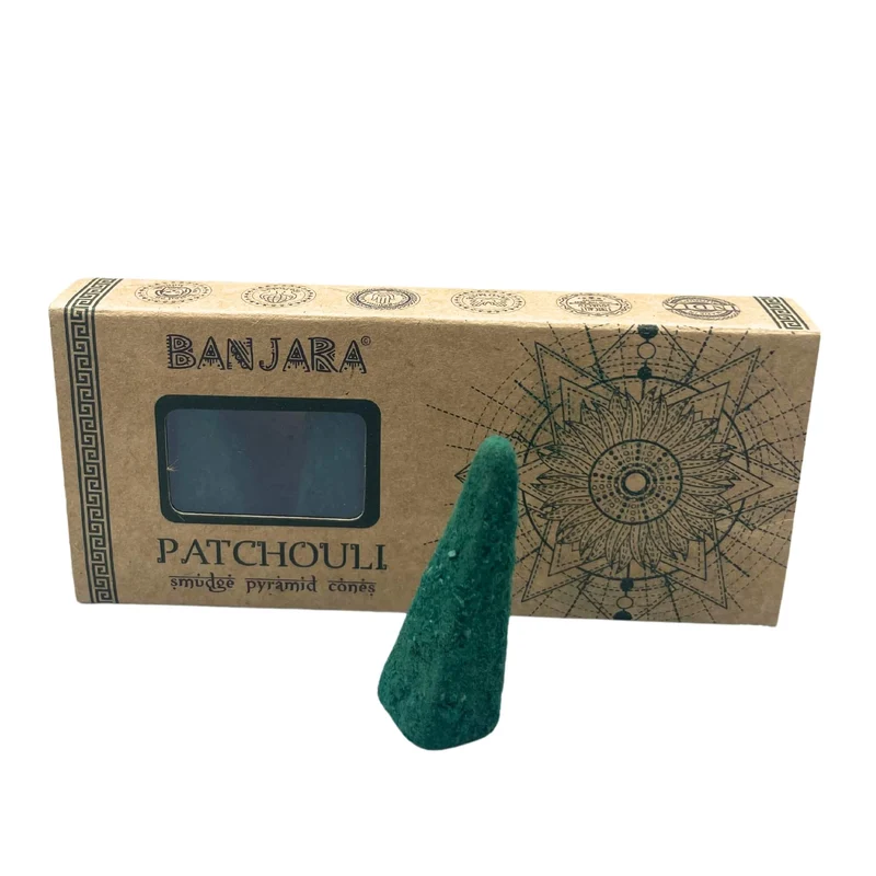 10 Cônes Encens Pyramidaux Banjara Smudge - Patchouli