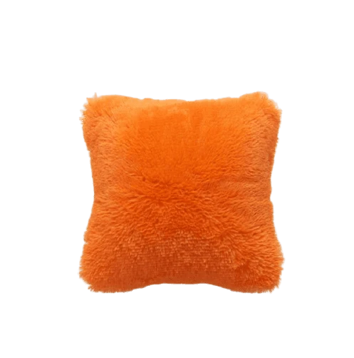 Housse de coussin 45x45 Polaire Orange