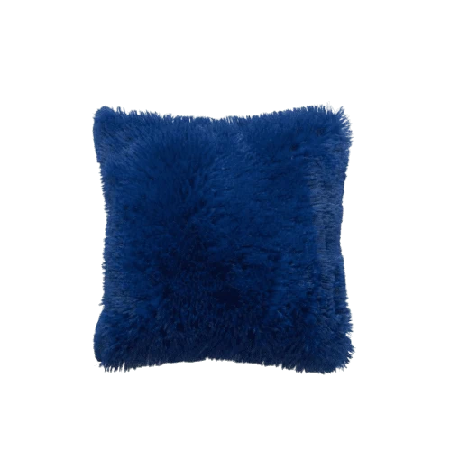 Housse de coussin 45x45 Polaire Bleu