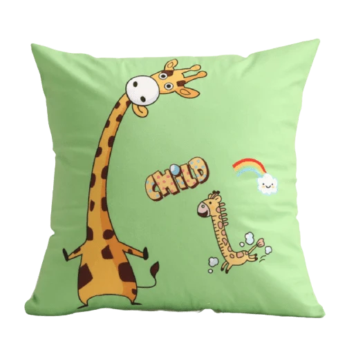 Housse de coussin 45x45 Girafe