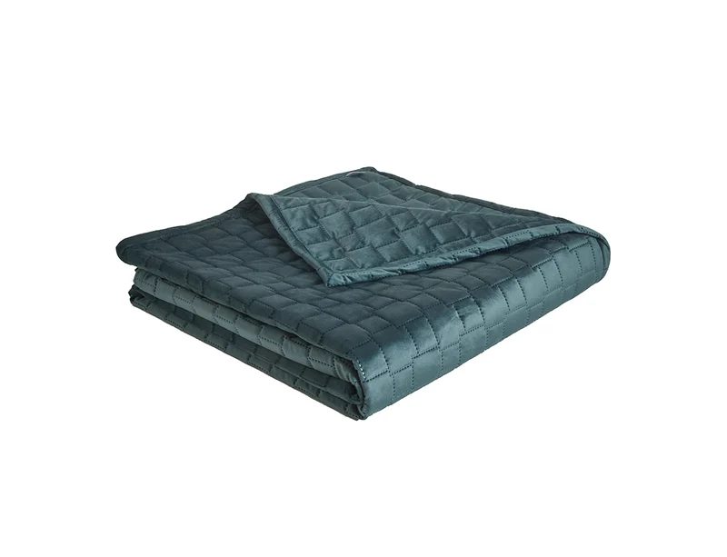 Jeté de lit Velours matelassé - SPIRIT Jade