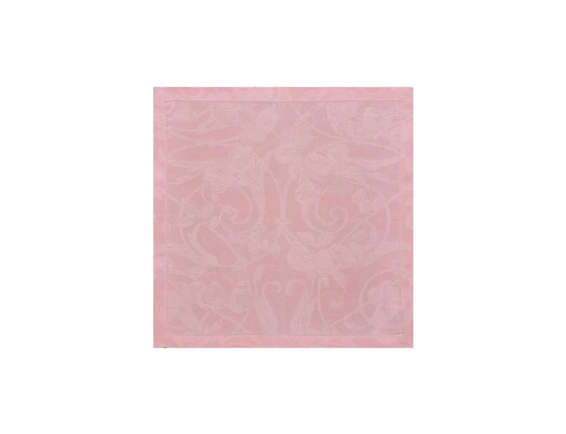 Serviette de table 100% lin - TIVOLI Rose poudré