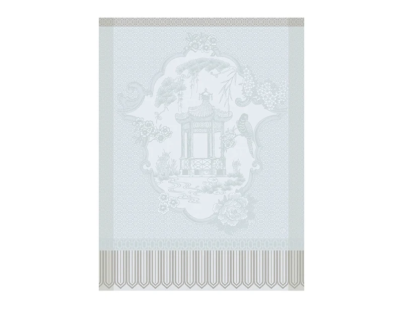 Serviette de table Coton Jacquard - PROMENADE IMPERIALE Nacre