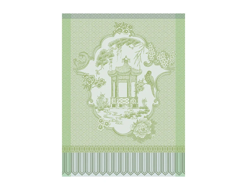 Serviette de table Coton Jacquard - PROMENADE IMPERIALE Jade