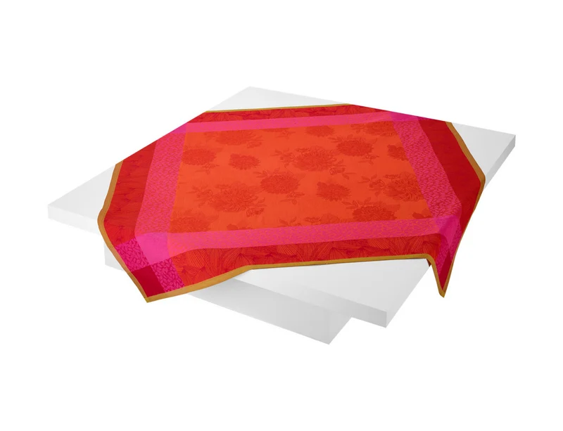 Serviette Coton Jacquard - PARFUMS DE BAGATELLE Capucine