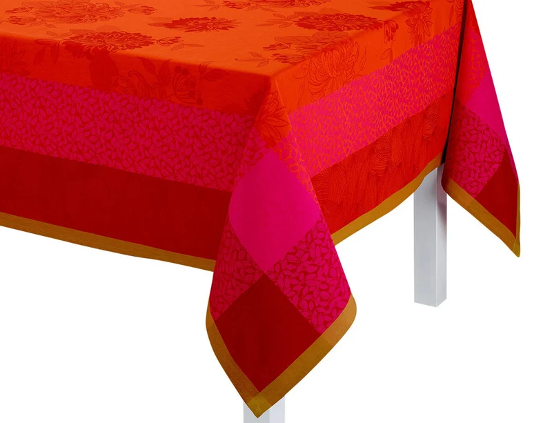 Nappe Coton Jacquard - PARFUMS DE BAGATELLE Capucine