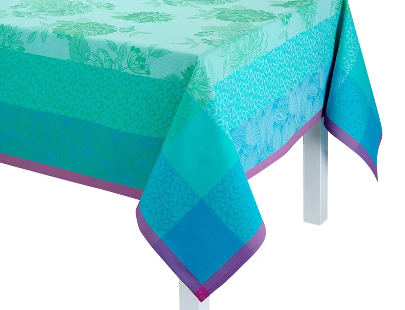 Nappe Coton Jacquard - PARFUMS DE BAGATELLE Hortensia