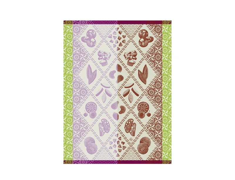 Torchon Coton Jacquard - ECLATS DU MIDI DOUCEUR Melon