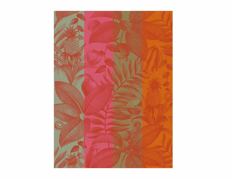 Torchon Coton Jacquard - FRUITS EXOTIQUES Passion