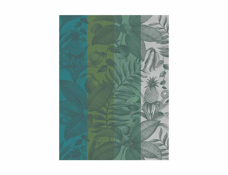 Torchon Coton Jacquard - FRUITS EXOTIQUES Palme
