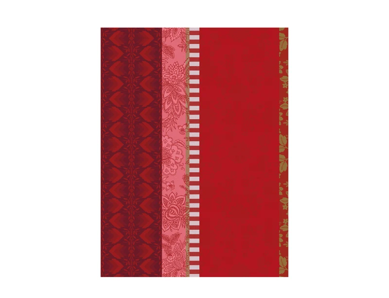 Torchon Coton Jacquard - GIPSY Rubis