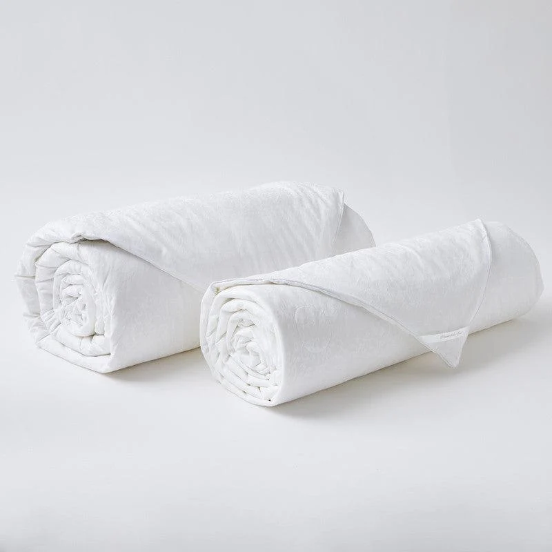 Pack Couette soie de mûrier 4 saisons + 2 oreillers en soie et tanboocell