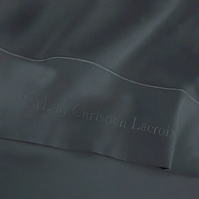 Drap plat satin de coton - Uni 1 baratta Gris 02