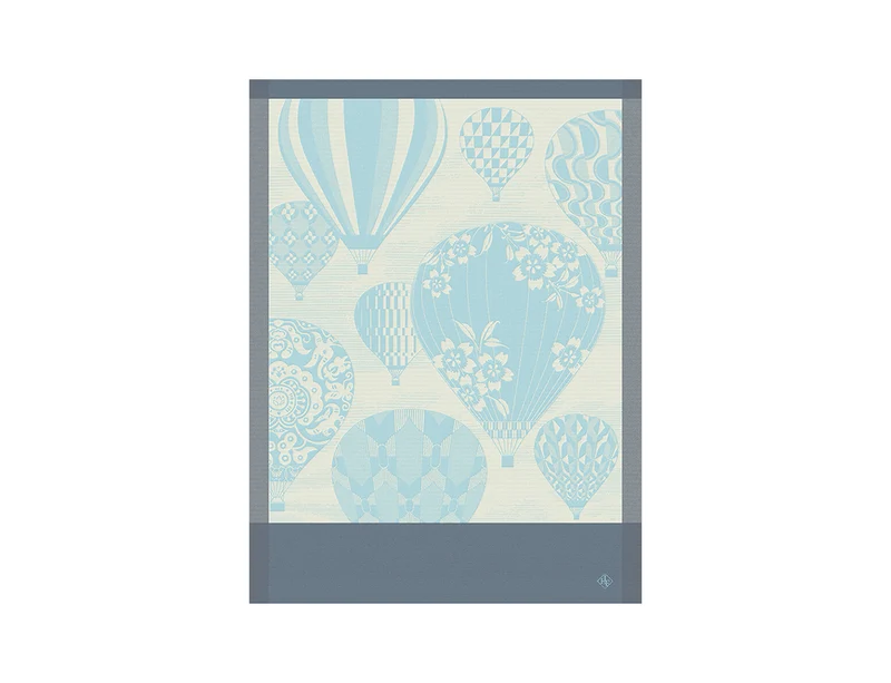 Torchon 100% coton - CAPPADOCE Azur
