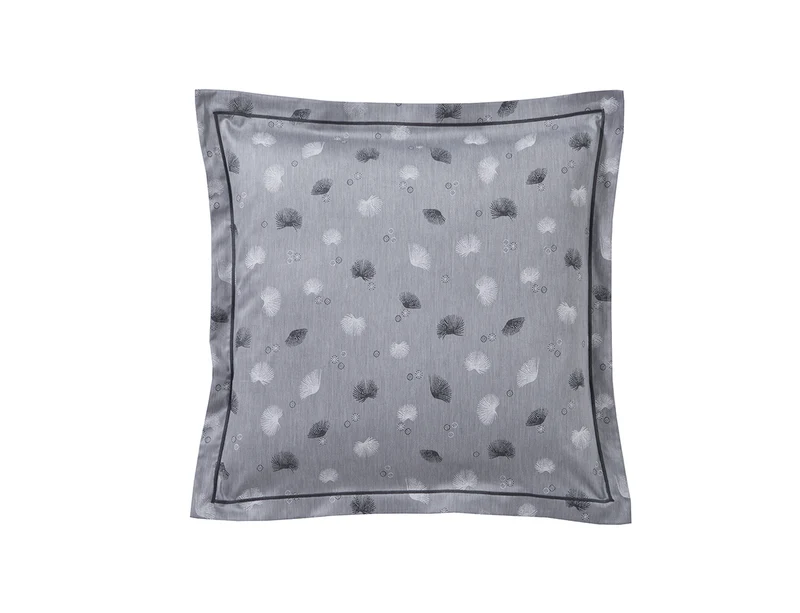 Taie d'oreiller Satin Jacquard - KYOTO Graphite