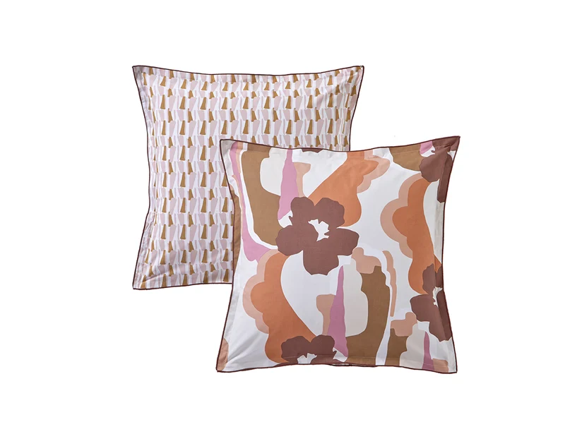Taie d'oreiller Percale de coton - POP Terra Cota