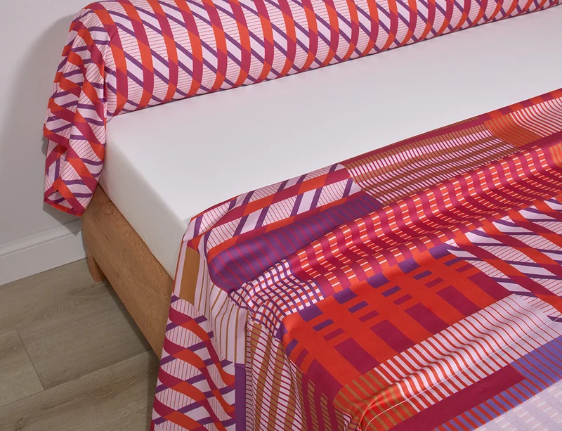 Drap plat Satin de coton - FUSION Ultraviolet