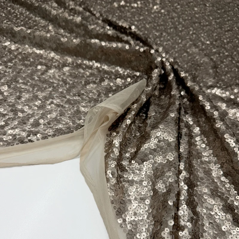 Tissu Tulle Brodé, Paillettes - Carla