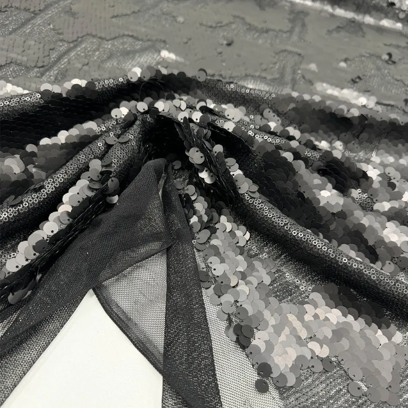 Tissu Tulle Brodé, Paillettes - Brio