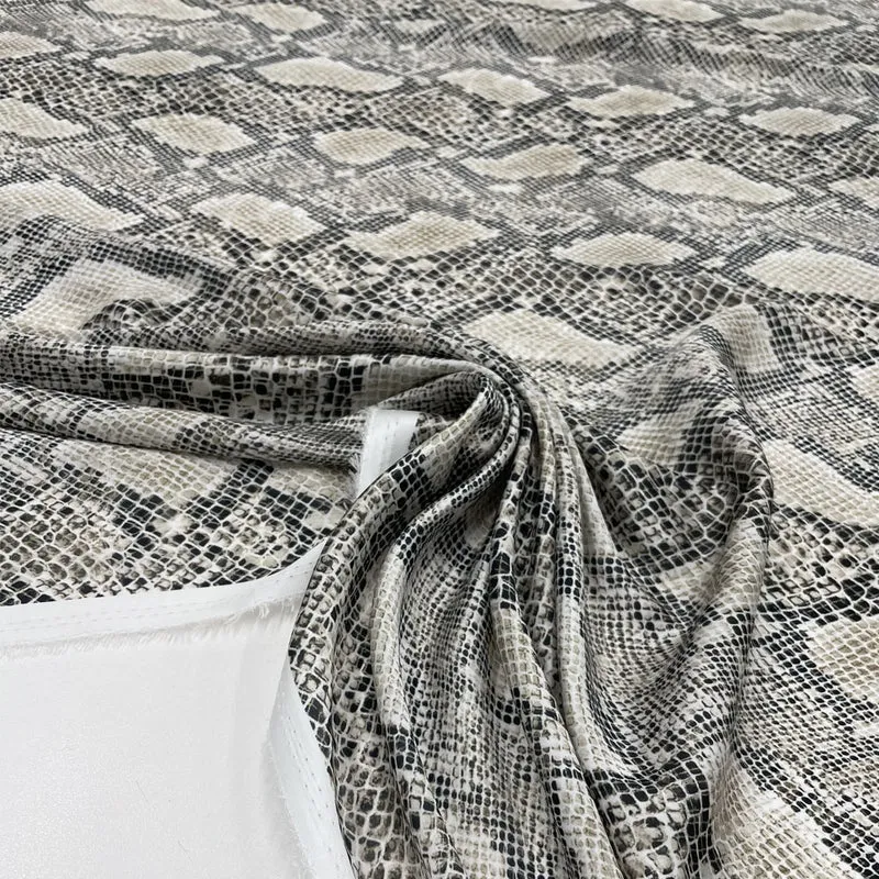 Tissu Satin, Polyester - Serpente