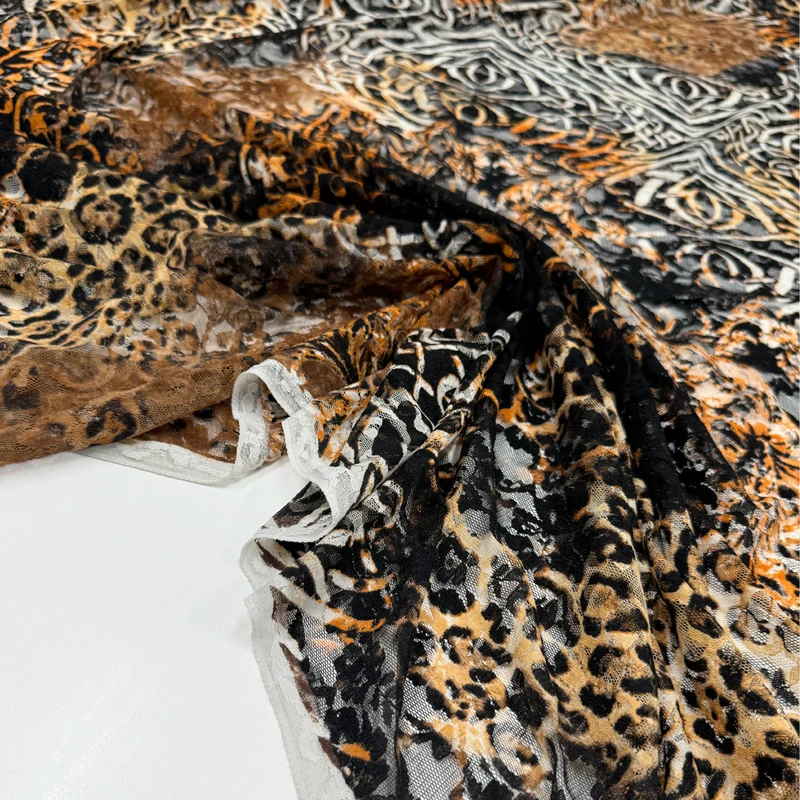 Tissu Maille Dentelle, Stretch - Amara