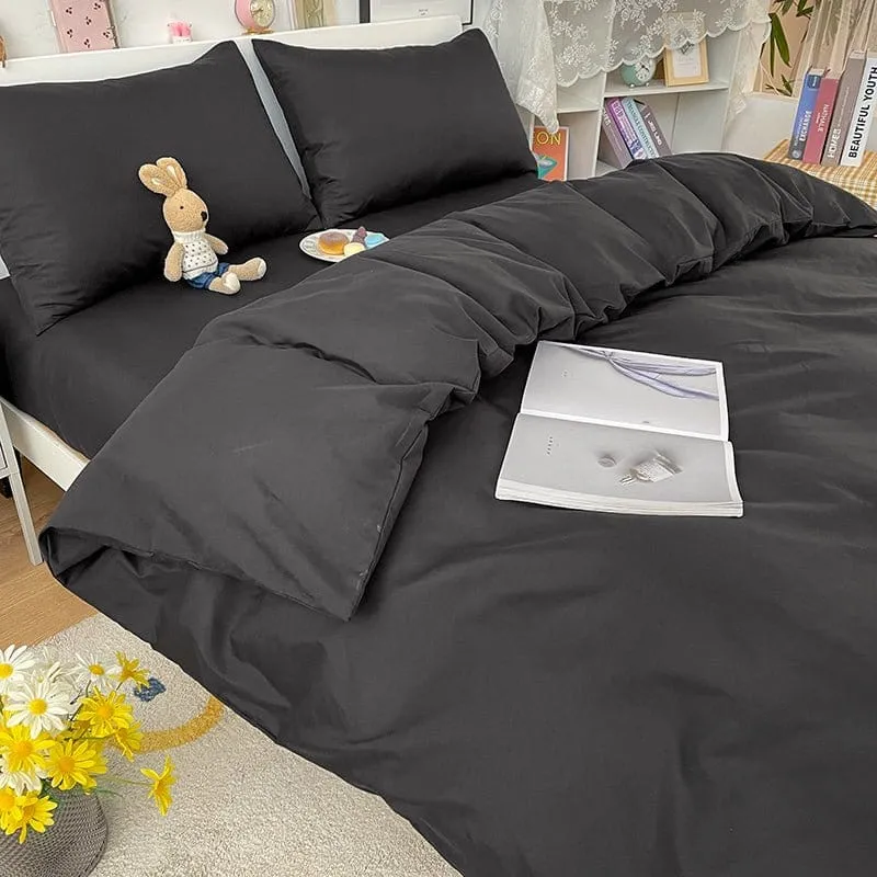 Noir - Housse de couette de qualité supérieure