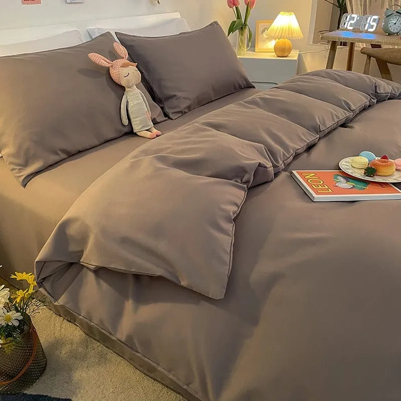 Gris - Housse de couette de qualité supérieure