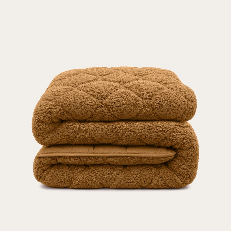 Wasbaar All Season Dekbed | Teddy | Bronze Brown