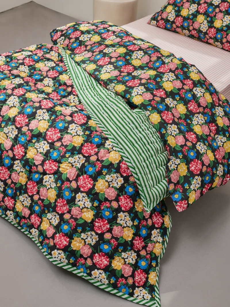 Plaid matelassé réversible