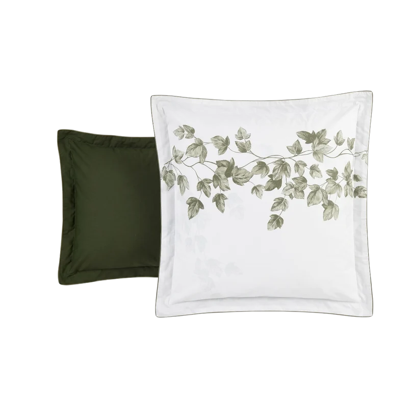 Taie d'oreiller Lierre - Percale de coton
