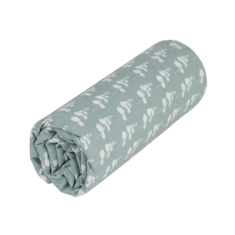 Drap housse Eucalyptus - Percale de coton