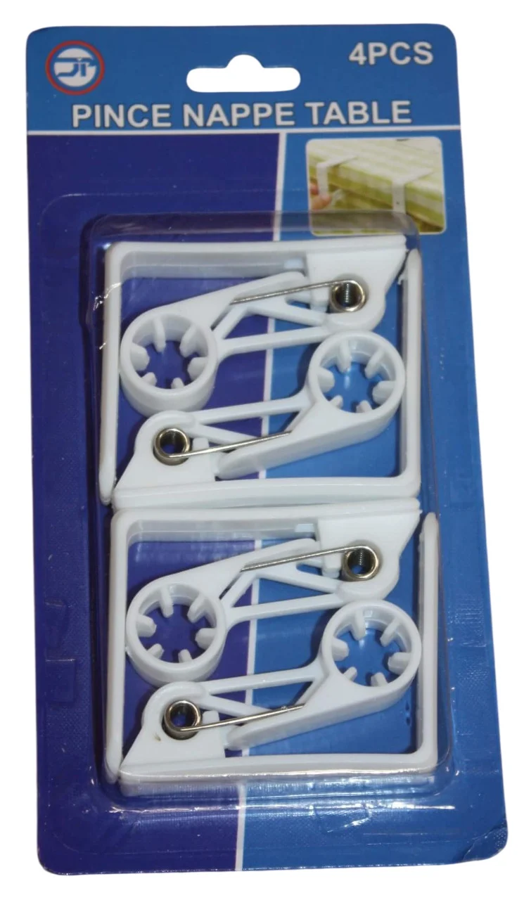 4 Pinces nappe de table – Attache nappe extérieure, pince serre nappe, pince de fixation pour table.