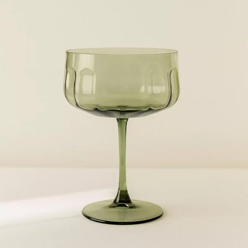 TULIPE coupe de champagne vert