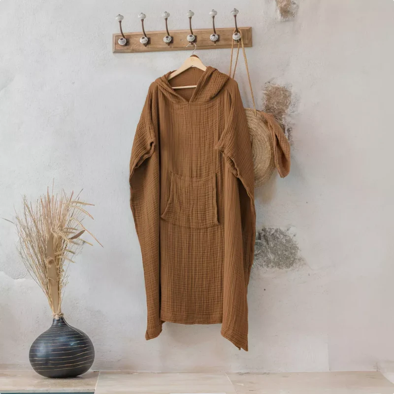PONCHO Adulte camel