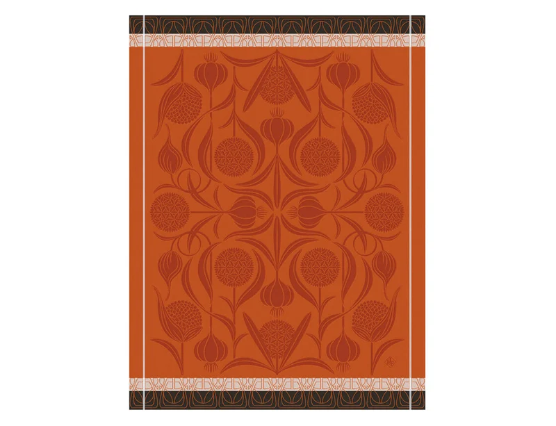 Torchon 100% coton - L'AIL orange