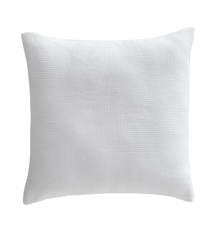 Housse de coussin Coton - VERONE Blanc