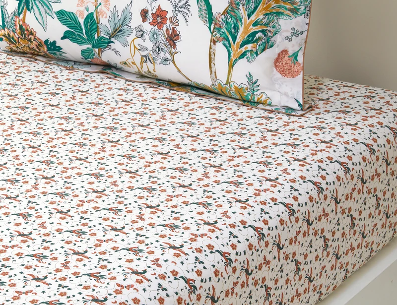 Drap housse Batiste de coton - GOLESTAN