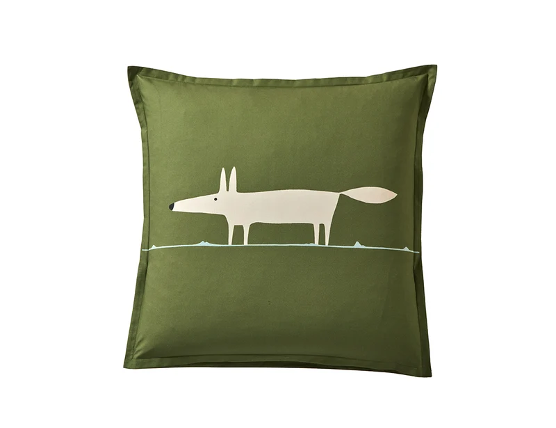 Taie d'oreiller Percale de coton - MR FOX Forêt